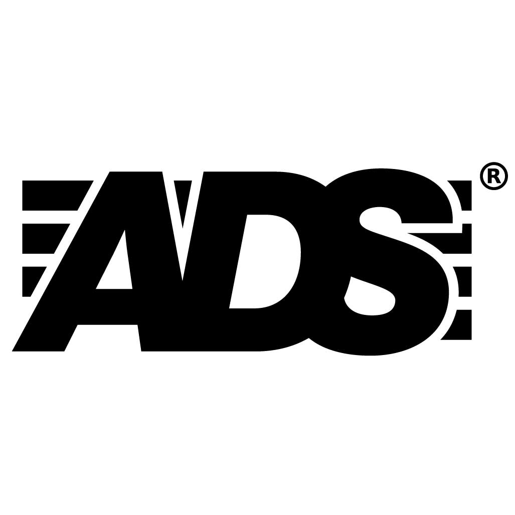 Primary ADS wordmark in black on white